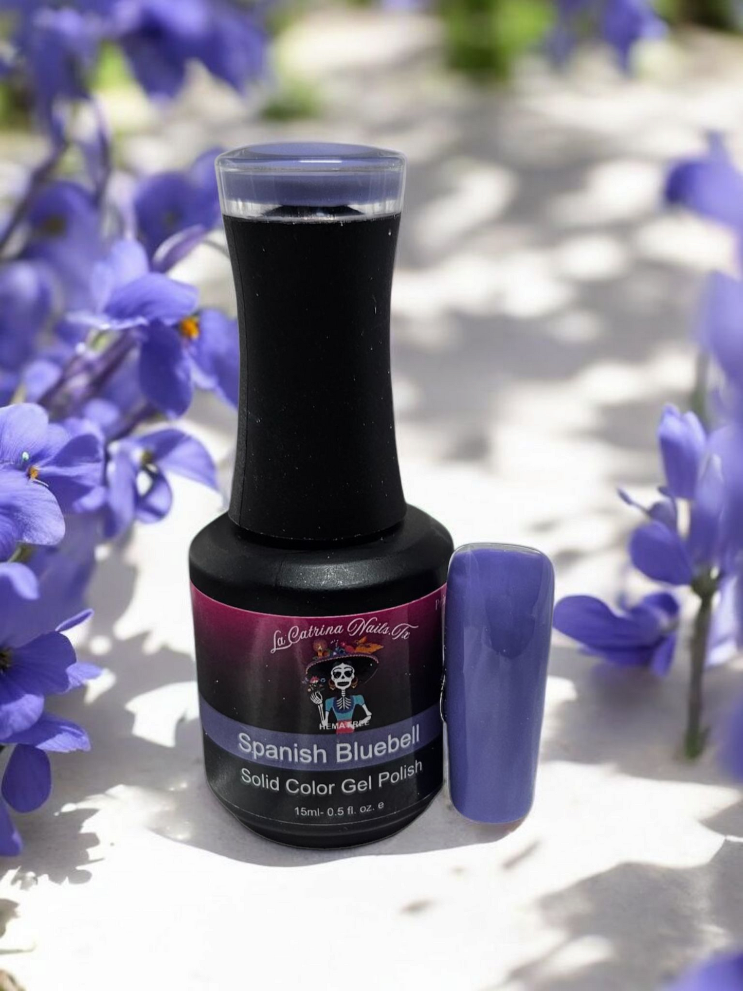 Complete collection of La Catrina Nails.Tx HEMA-free Polishes