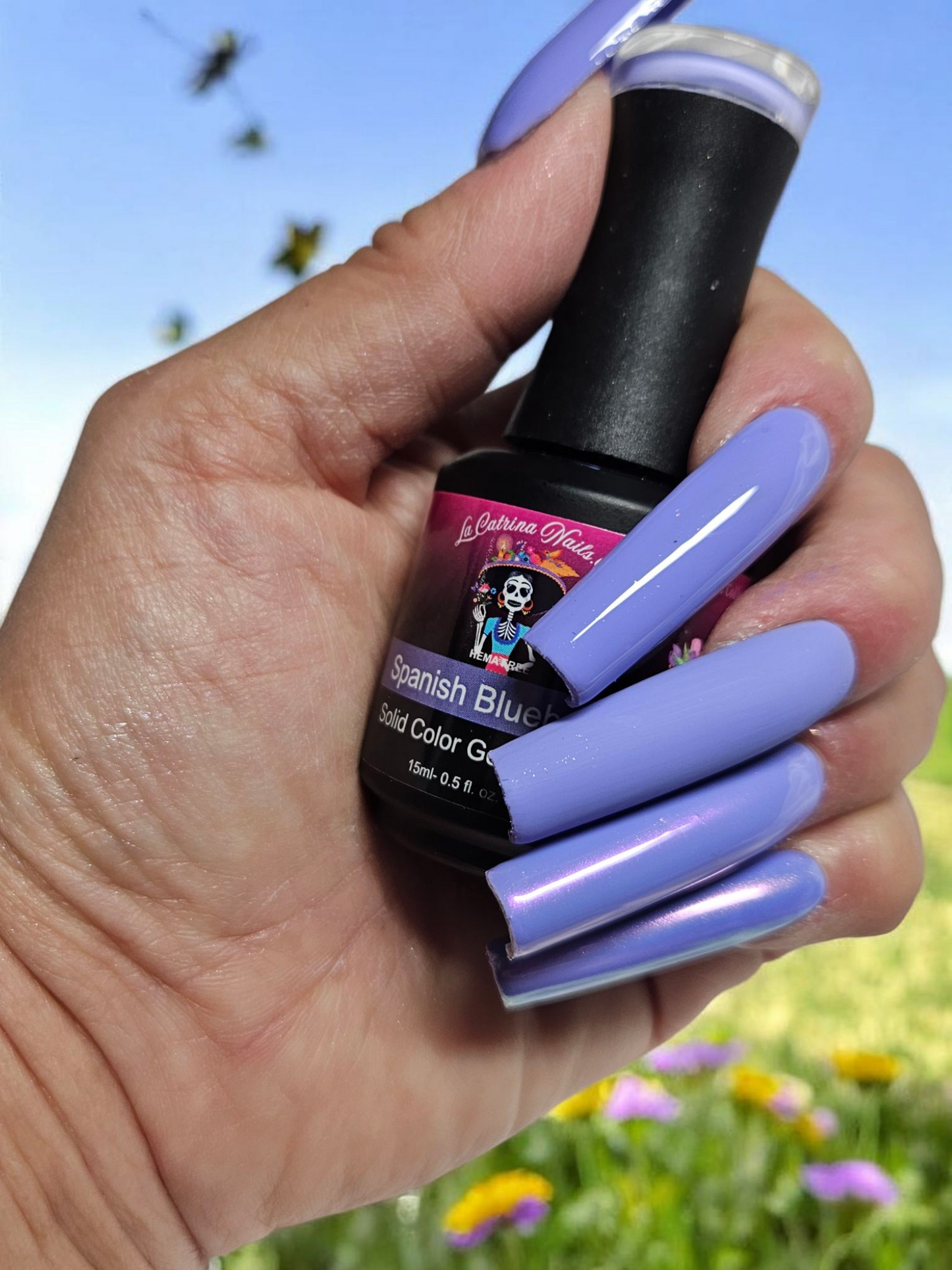 La Catrina Nails.Tx~ Primavera Collection ~ Spanish Bluebell / Lilac