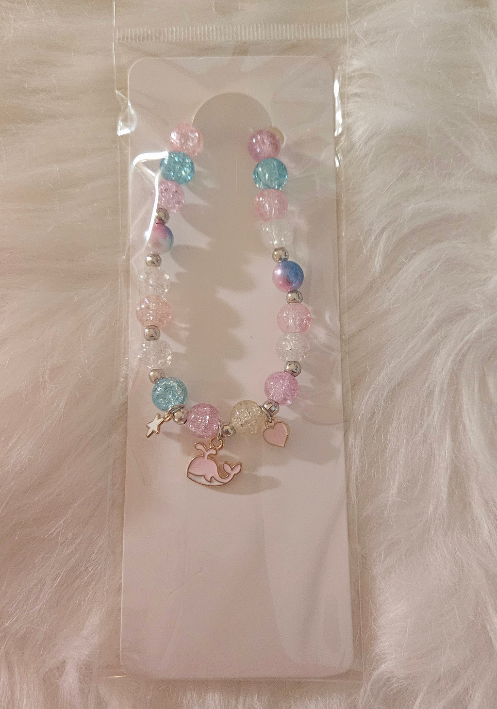 Popcorn Bead Friendship Bracelet ~ Whale