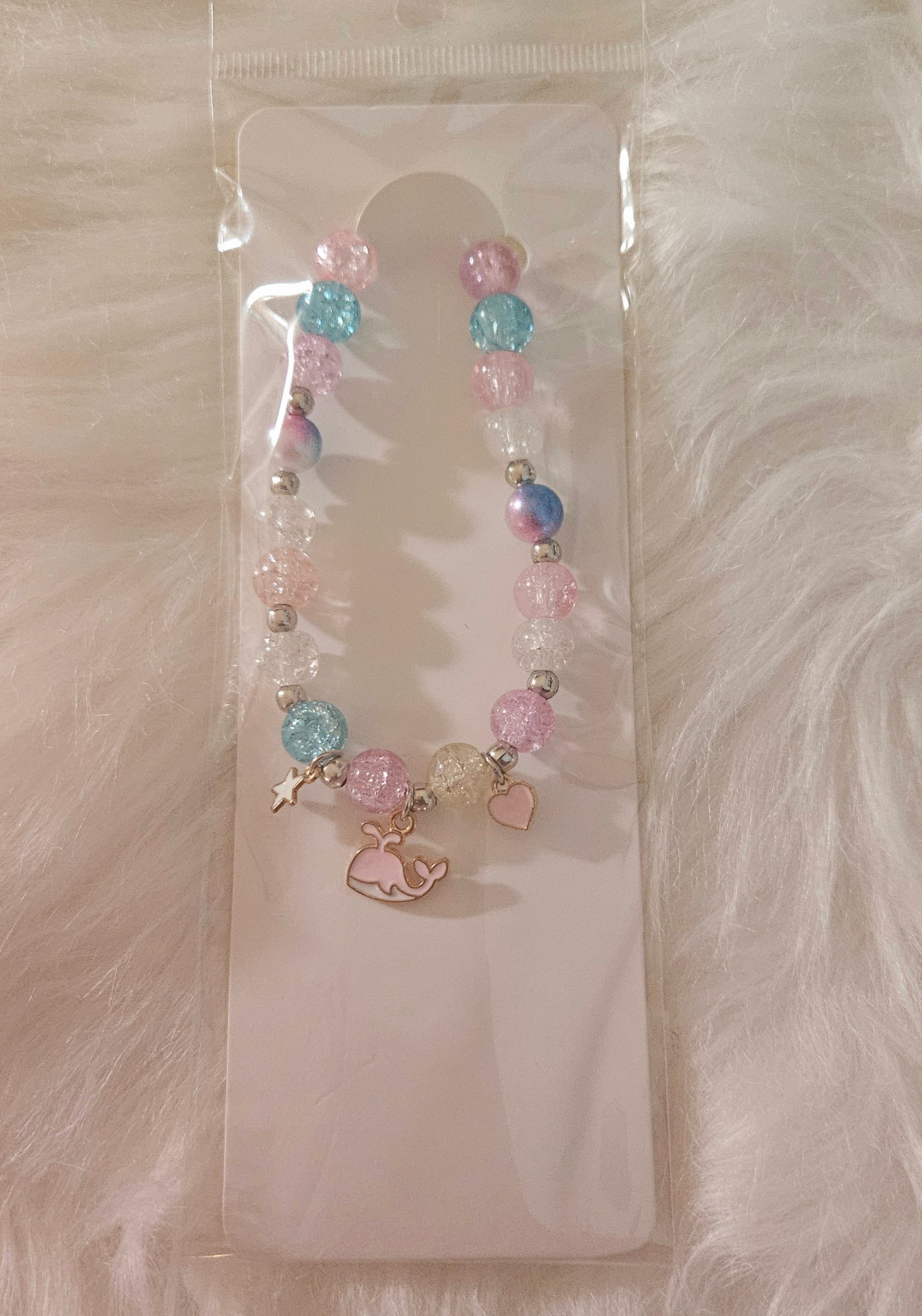 Popcorn Bead Friendship Bracelet ~ Whale