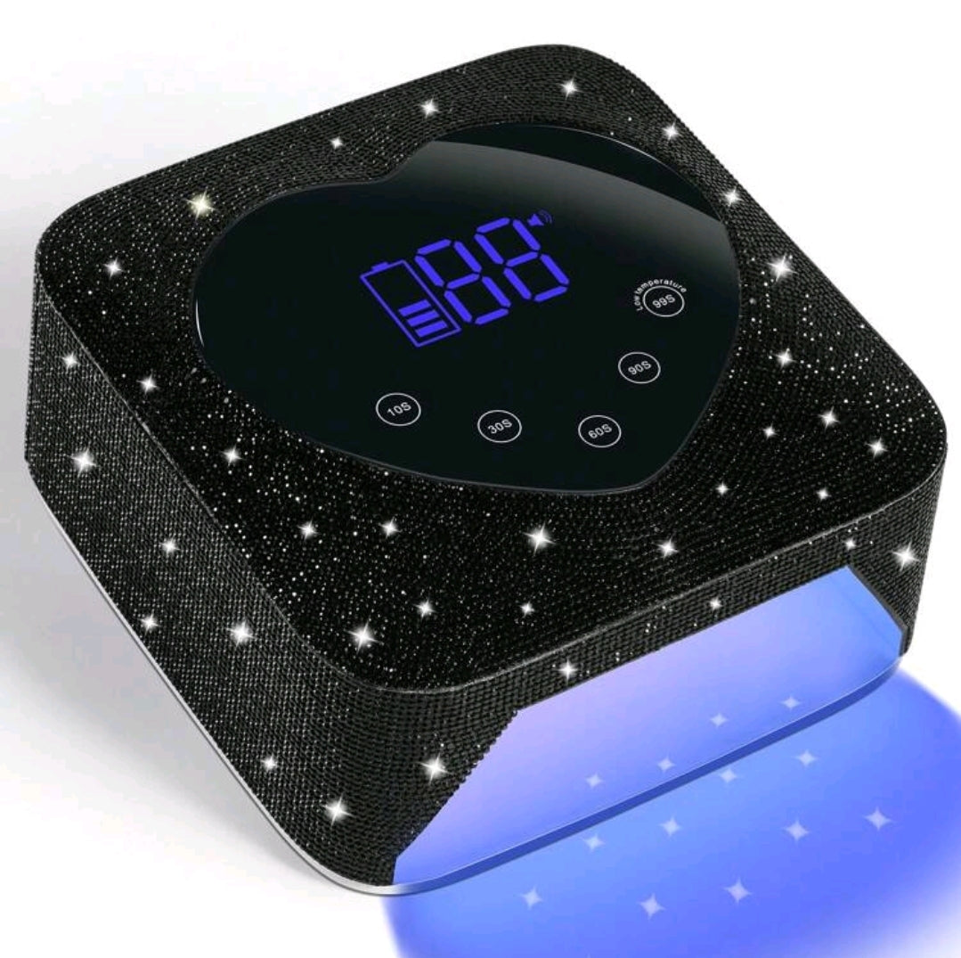 Rechargeable Cordless Rhinestone UV.LED Lamp | Only Black is available