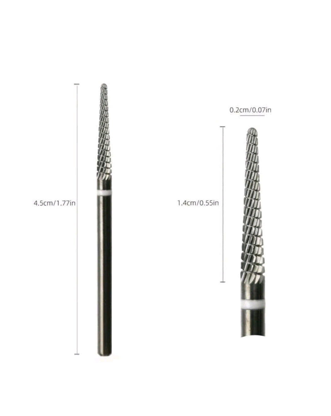 Cuticle Under Nail Cleaner Drill Bit Twin Pack
