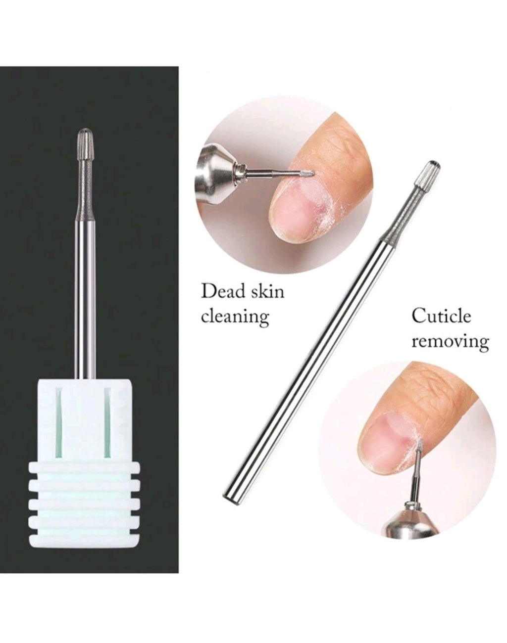 1pc Tungsten Steel Nail Drill Bit For Professional Removal Of Nail Edges, Keratin, Dead Skin, Cuticles And Calluses Wg28