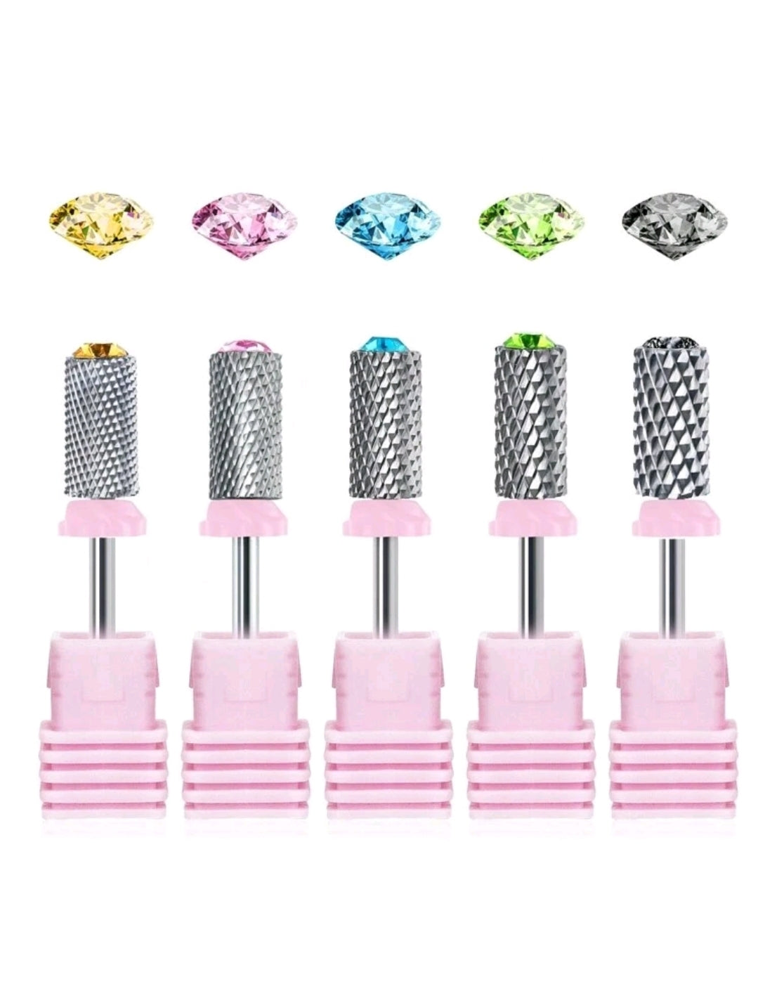 5pc Nail Art Tungsten Steel Drill Bits