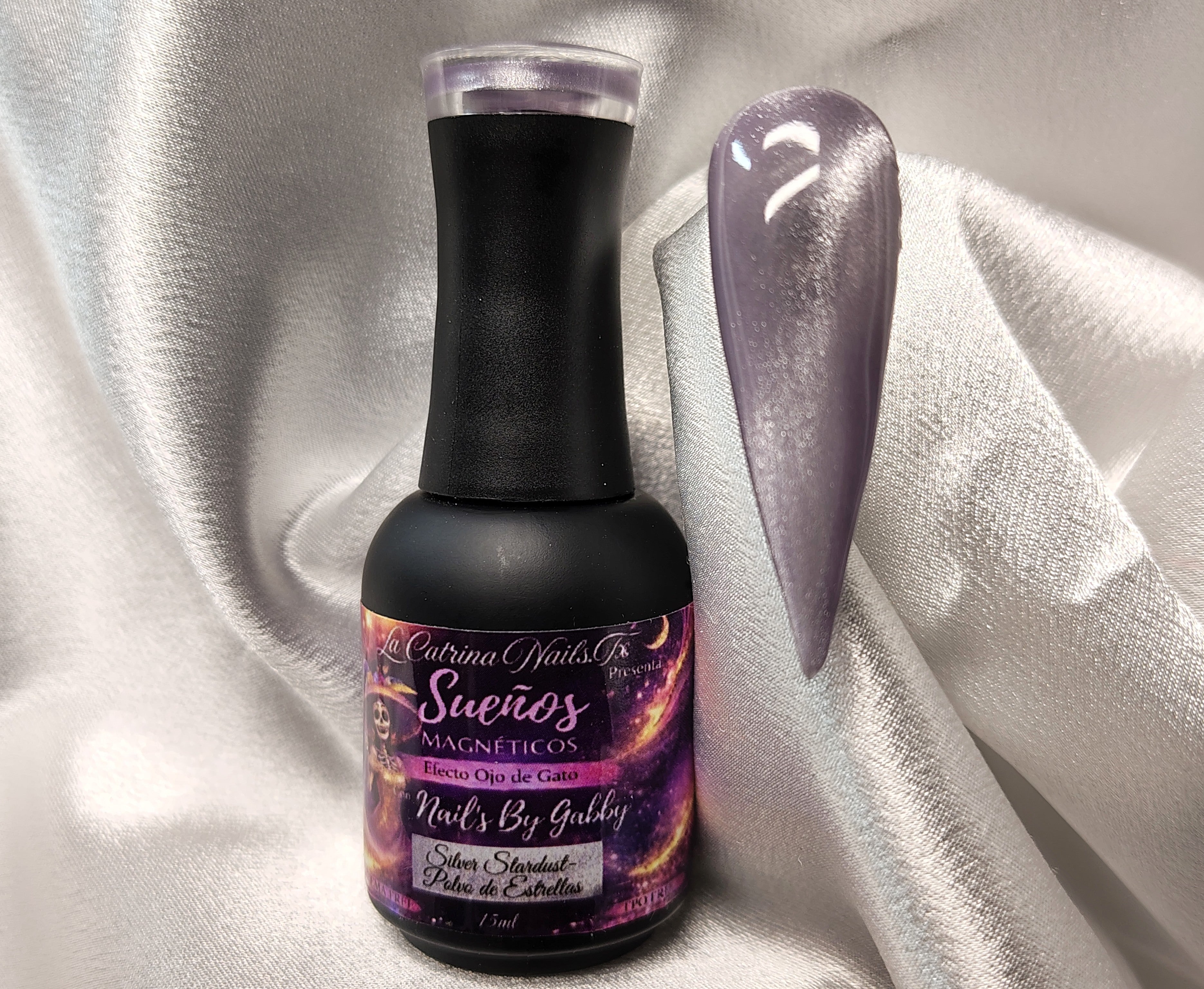 Silver Stardust-Polvo de Estrellas ~Cat Eye Gel Polish ~HEMA-Free and TPO Free Gel polish