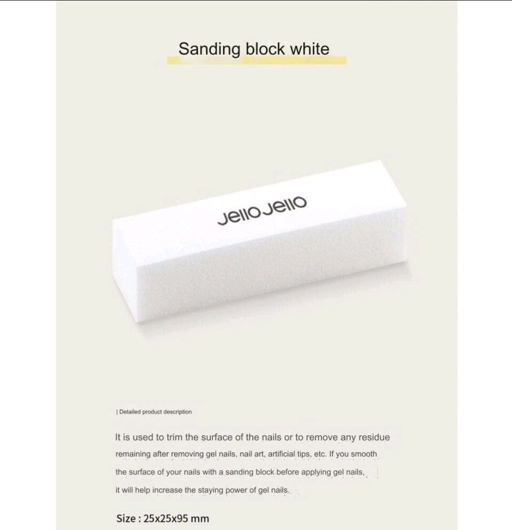 Bloque pulidor de uñas Jello (6 piezas)