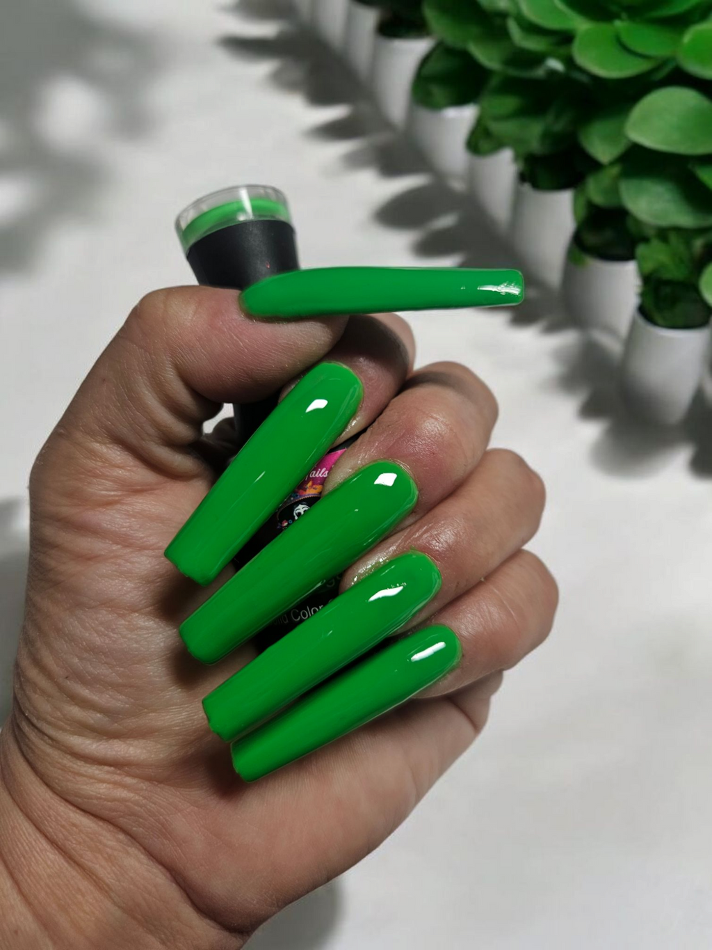La Catrina Nails.Tx~ Primavera Collection ~ Dos Oruguitas / Spring Green