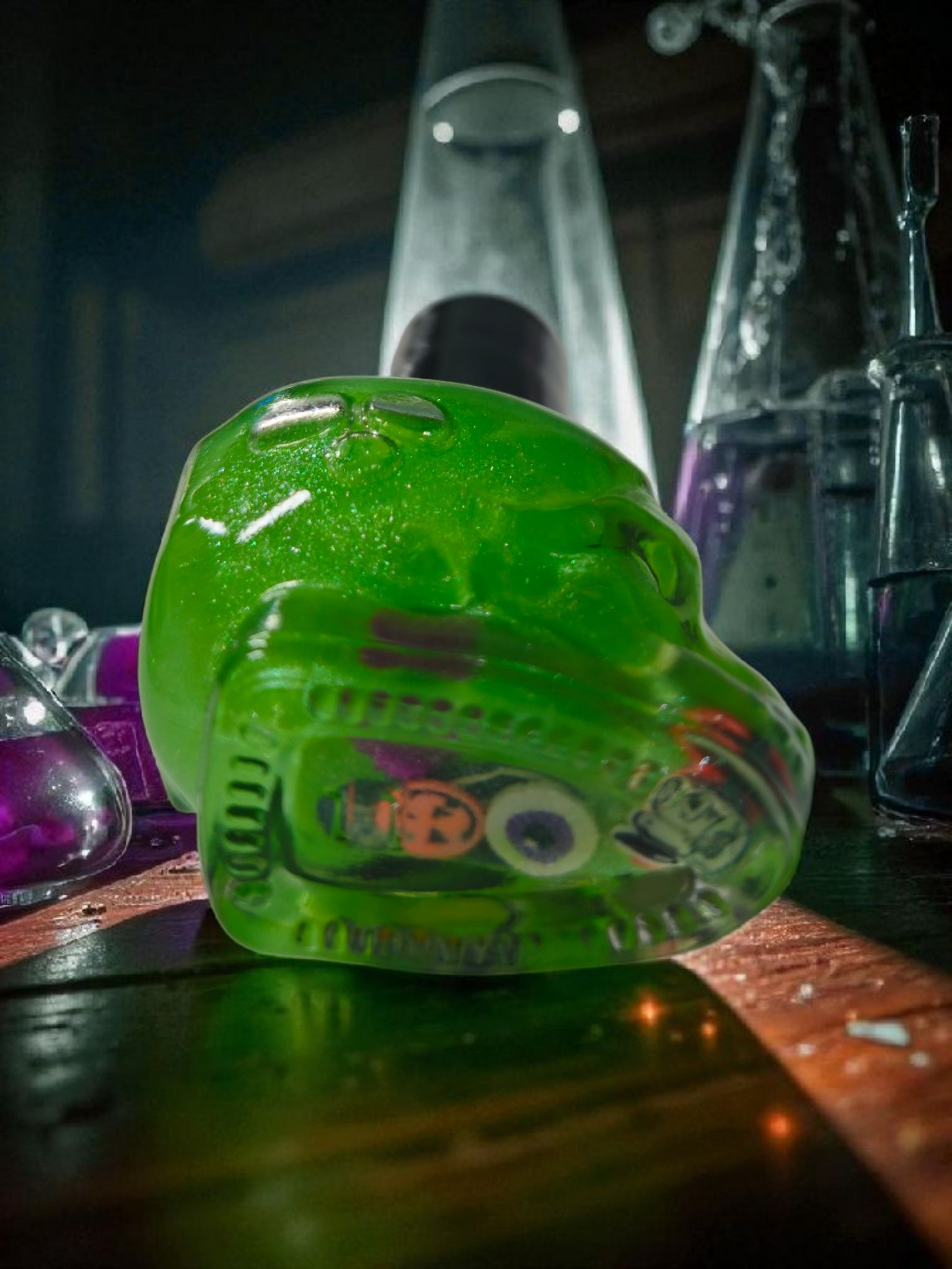 Limited Edition~ Skull Shaped Bottle with Pineapple scented cuticle oil.