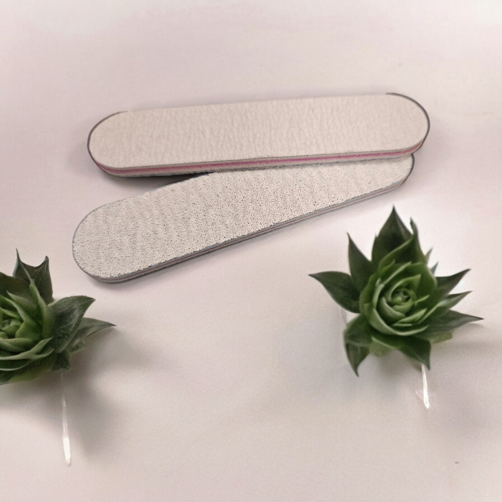 3 limas de uñas mini. 3,6" de doble cara, grano 100/180