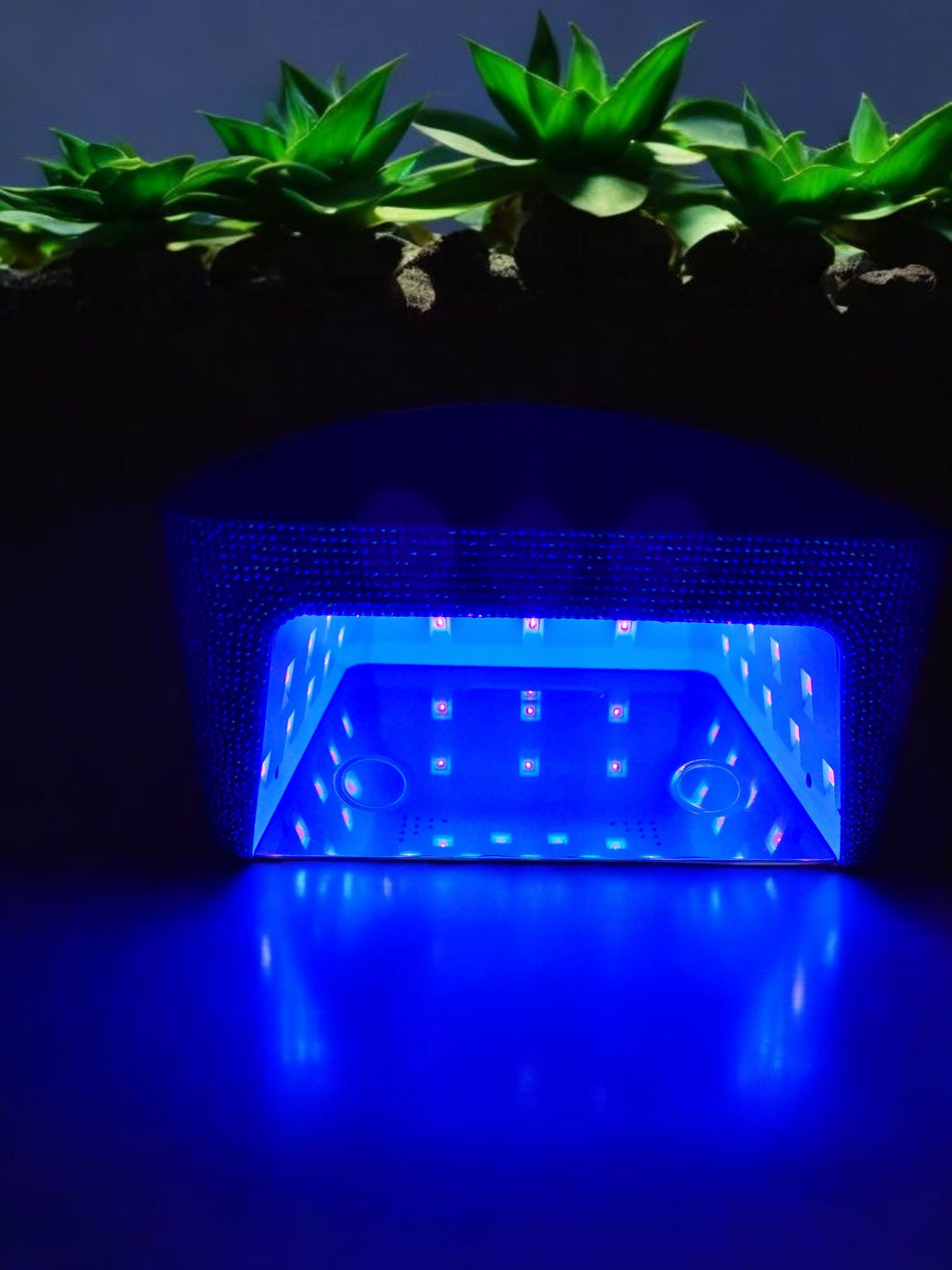 AB Rhinestone Lamp with a Rhinestone Nail Dust Brush