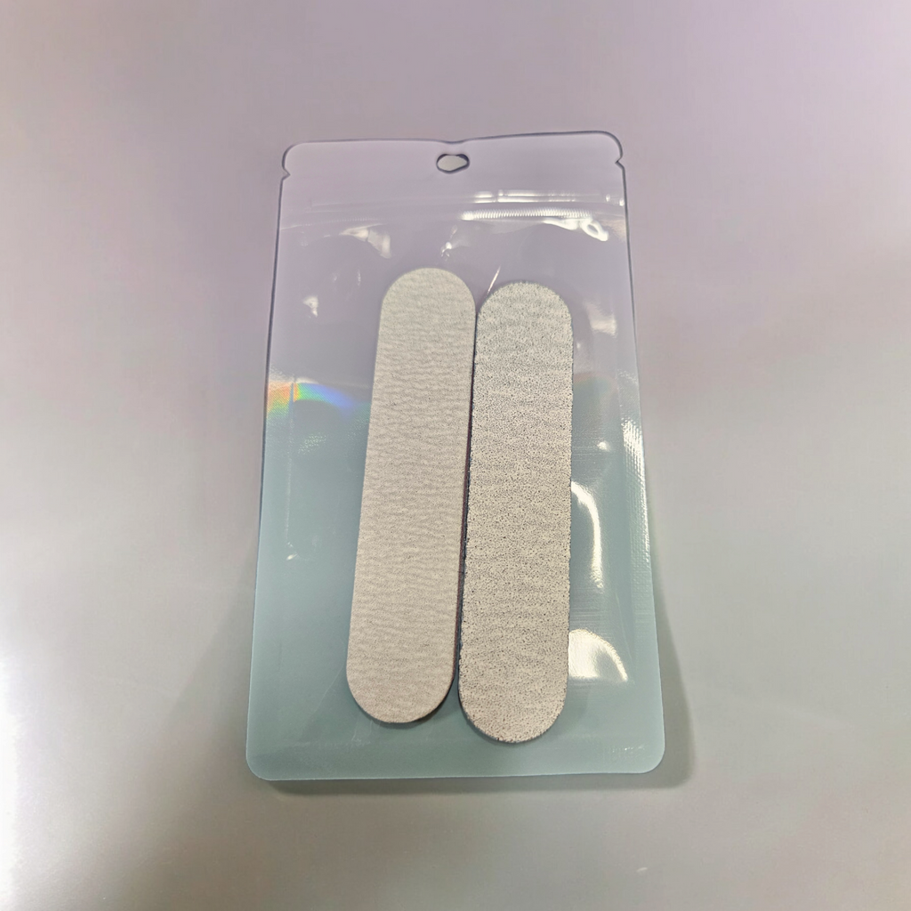 3 limas de uñas mini. 3,6" de doble cara, grano 100/180