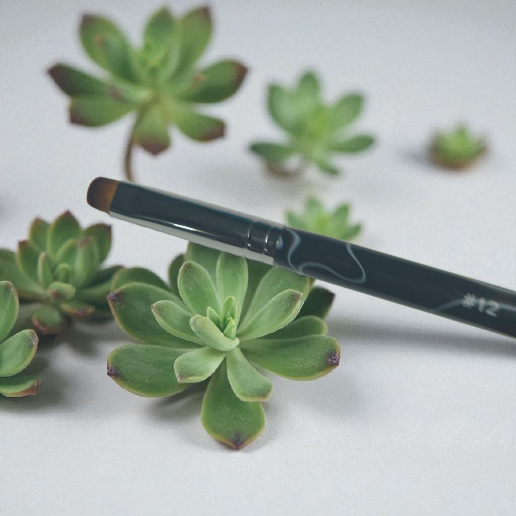 French Manicure Brush with Dotting Tool End.