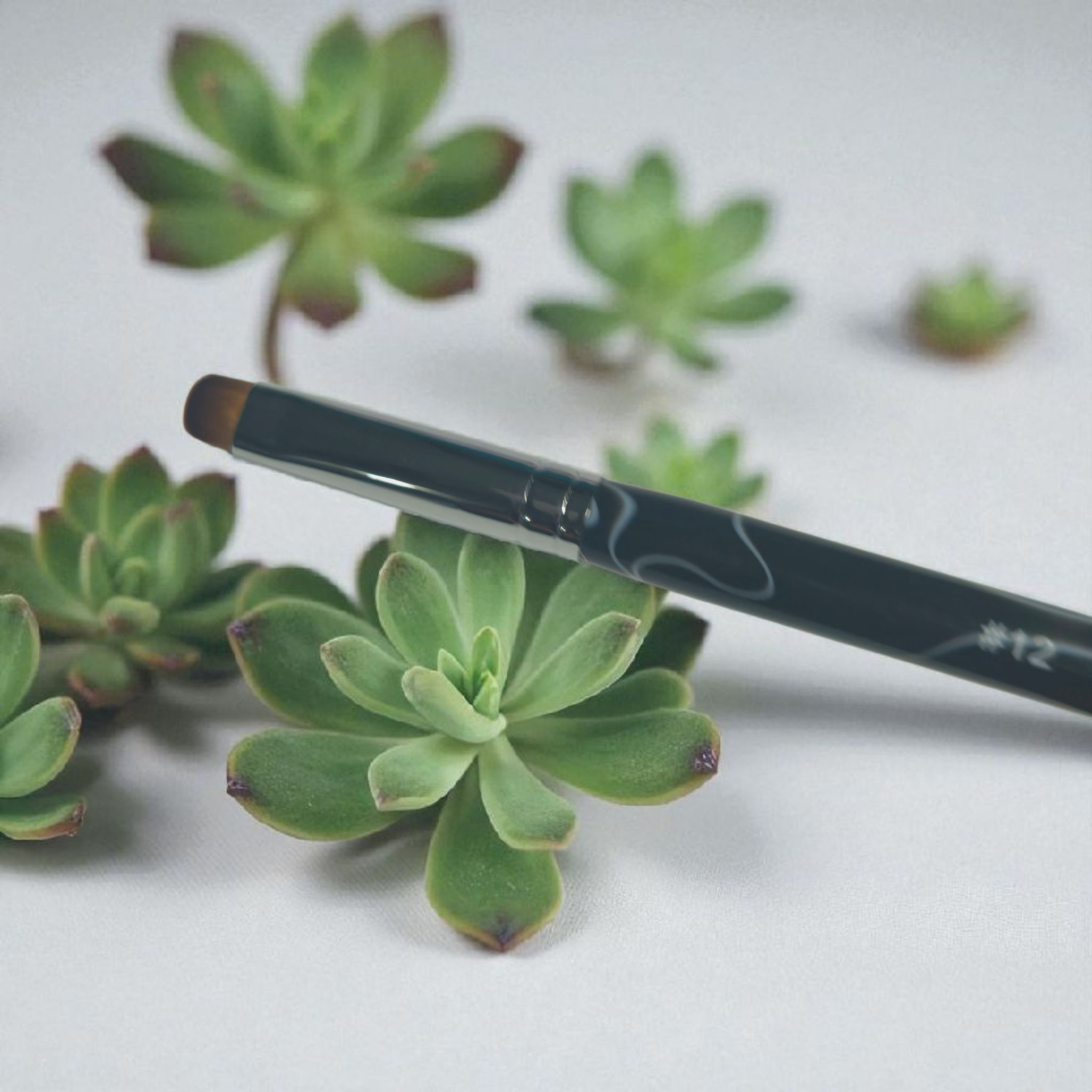 French Manicure Brush with Dotting Tool End.