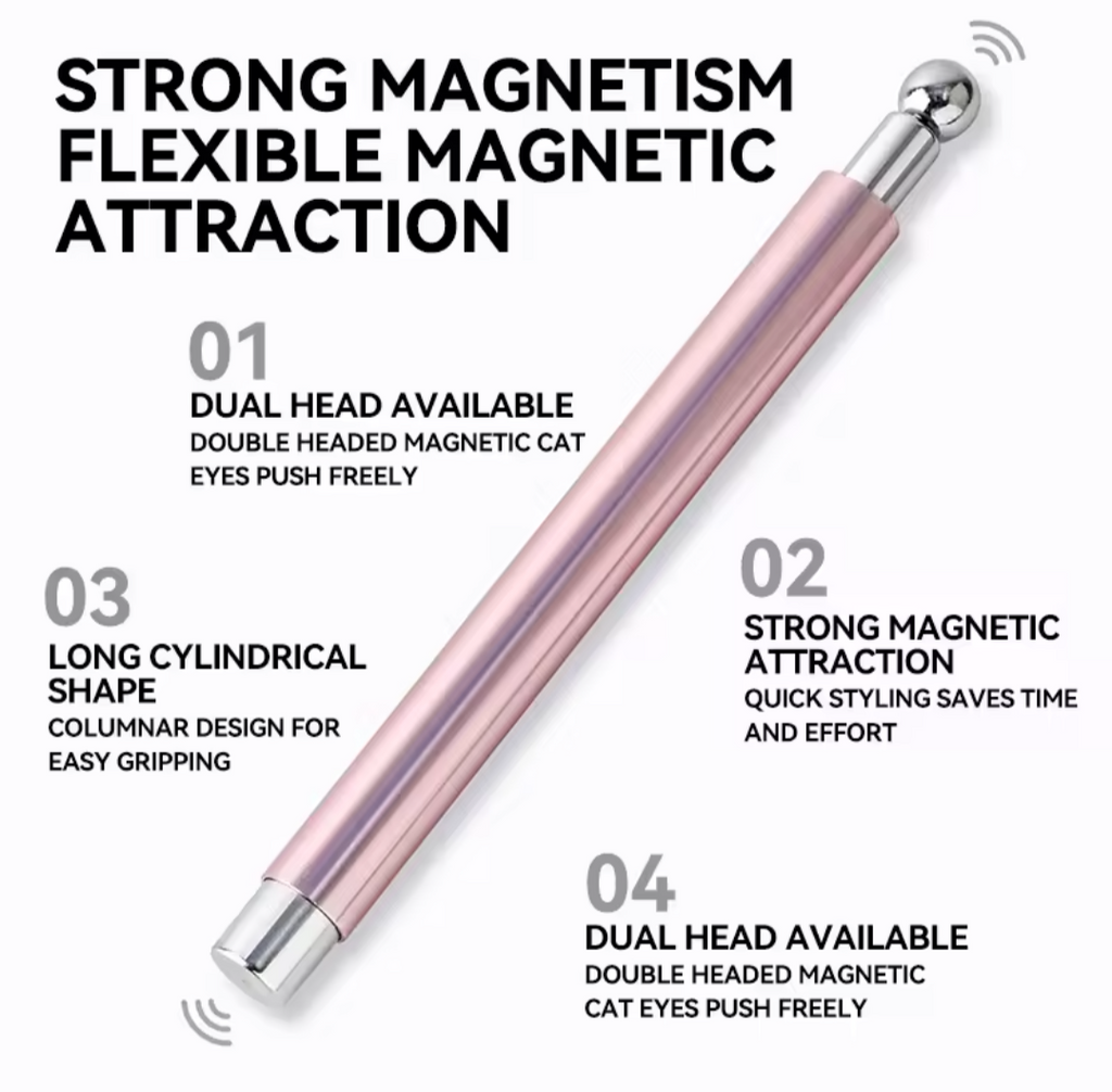 2-in-1 Double Headed Magnet Stick with ball for Cat Eye designs