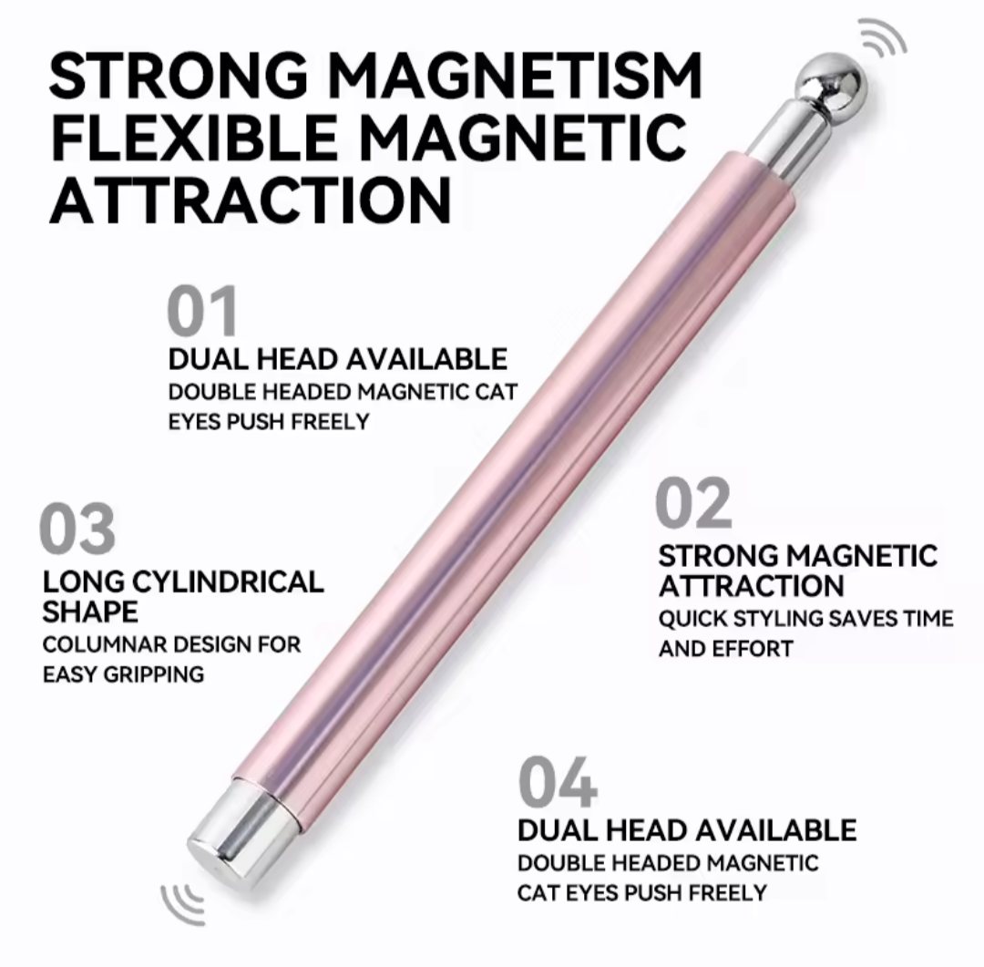 2-in-1 Double Headed Magnet Stick with ball for Cat Eye designs