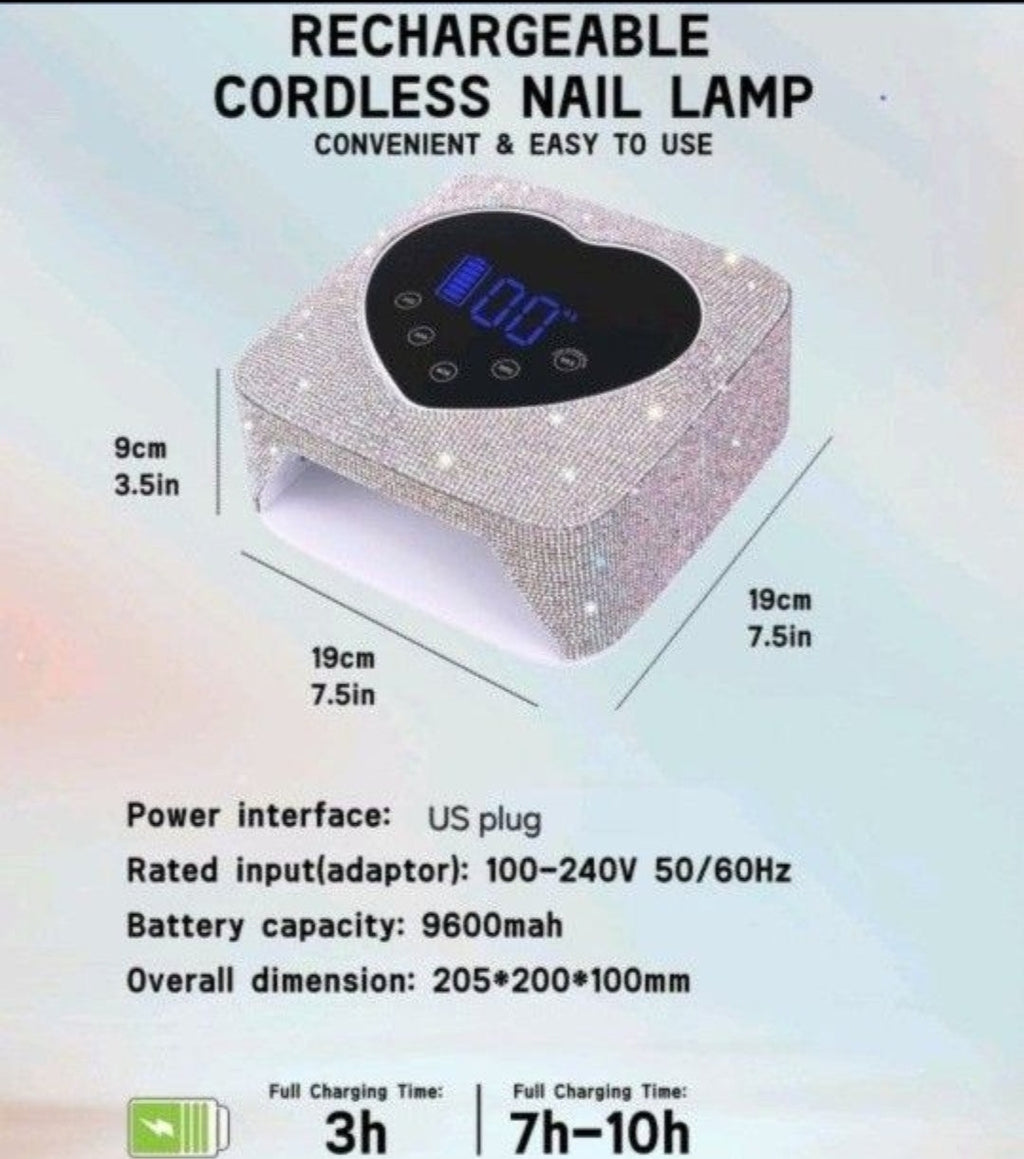 Lámpara UV LED inalámbrica recargable de gran tamaño