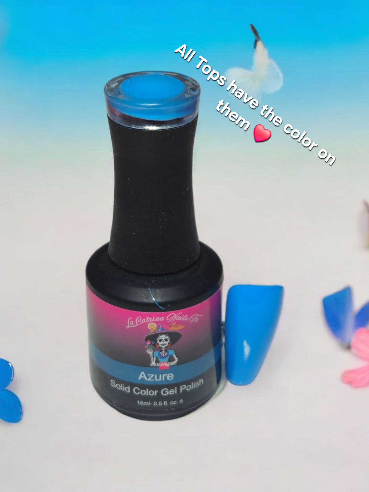 La Catrina Nails.Tx ~ Azure (Blue)