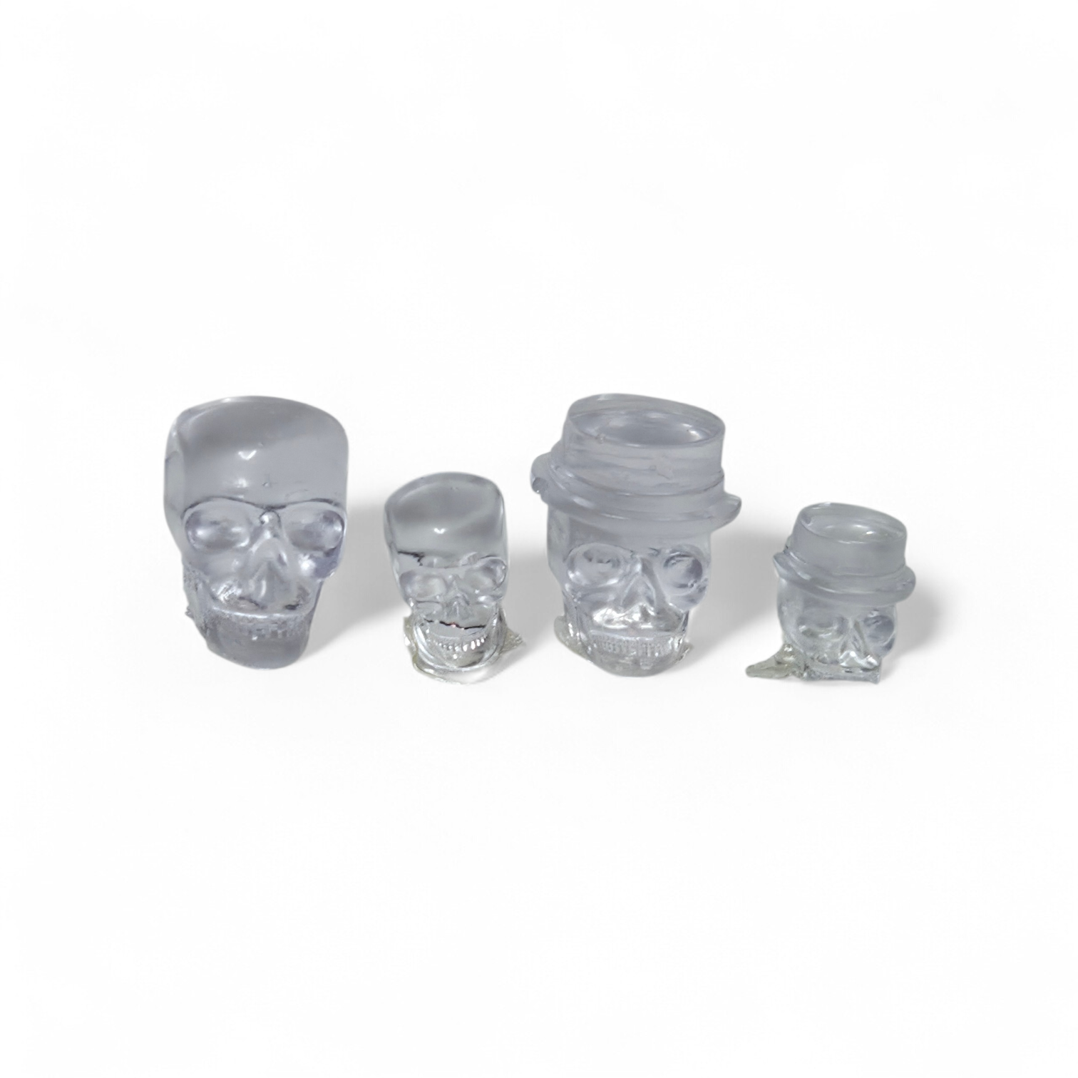 Mini Swatching Skulls 10 Mini Skulls and 2 Mini Skulls with Top Hats