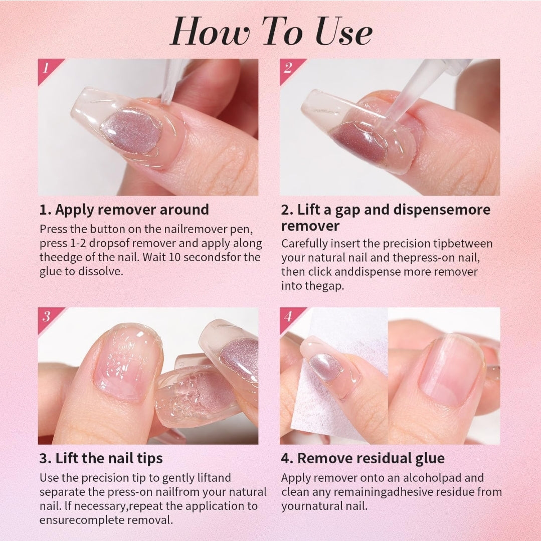 La Catrina Nails.TX Nail Glue Remover 3 Pack