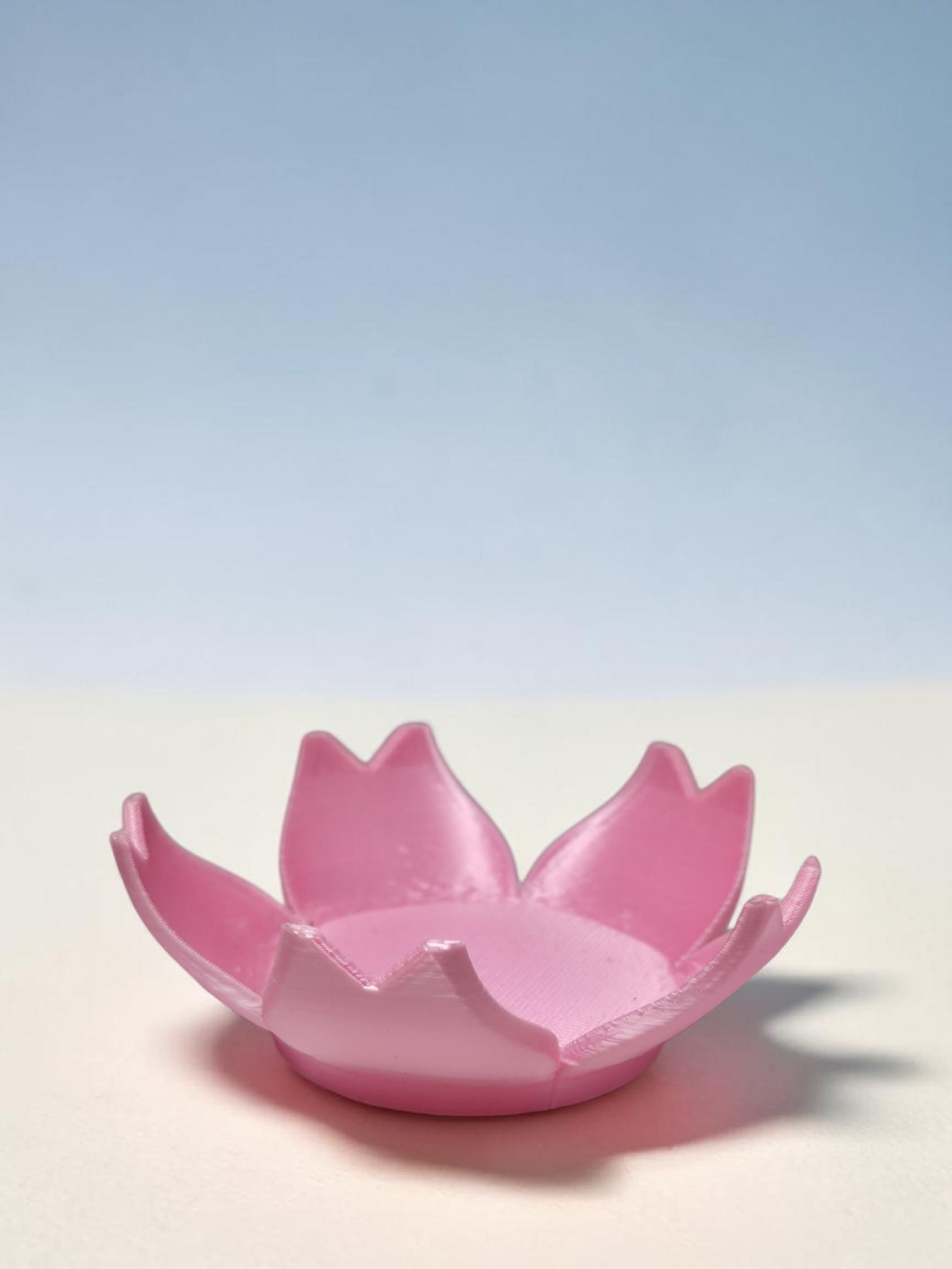 Cherry Blossom Nail Brush Holder/ 3D printed Silk PLA