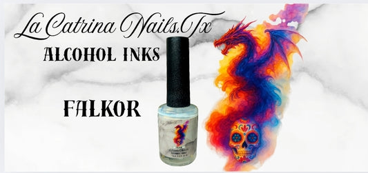 La Catrina Alcohol Inks ~ Falkor