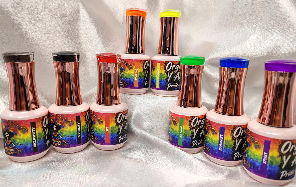 Pride Month Collection/ Orgullo Y Amor 8 Gel Colors~HEMA-Free and TPO Free Gel polish