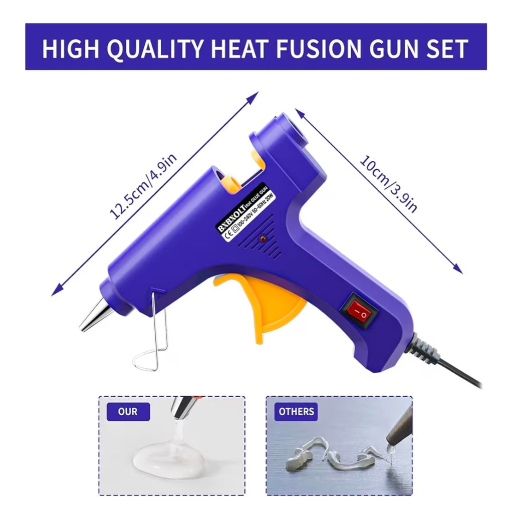 Mini Hot Glue Gun with 10 Glue Sticks