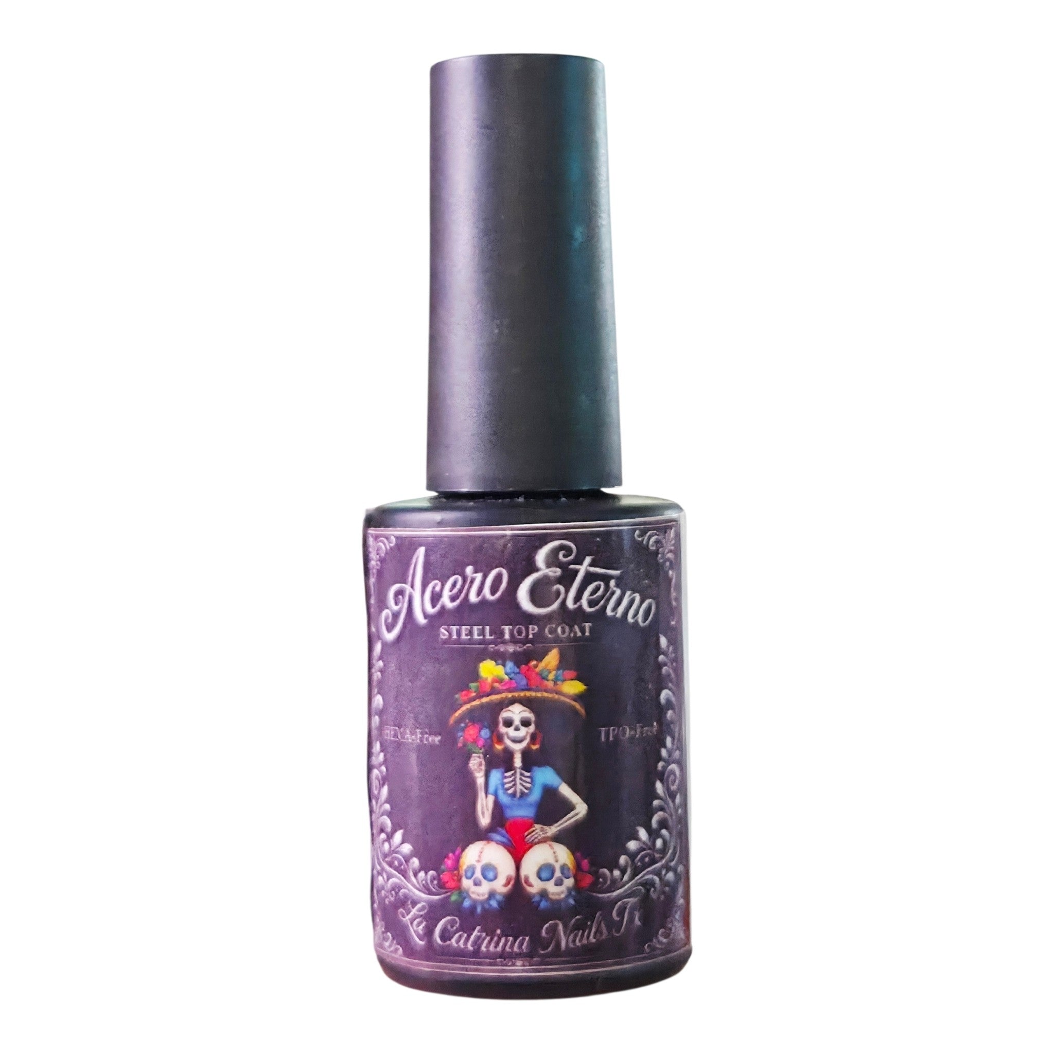 8ml Acero Eterno | Steel Top Coat~HEMA-Free and TPO Free Gel polish