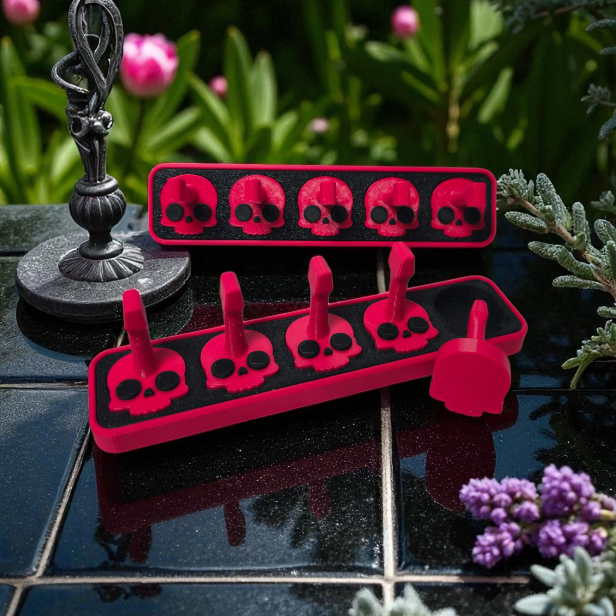 Non-Magnetic Skull Nail Stands