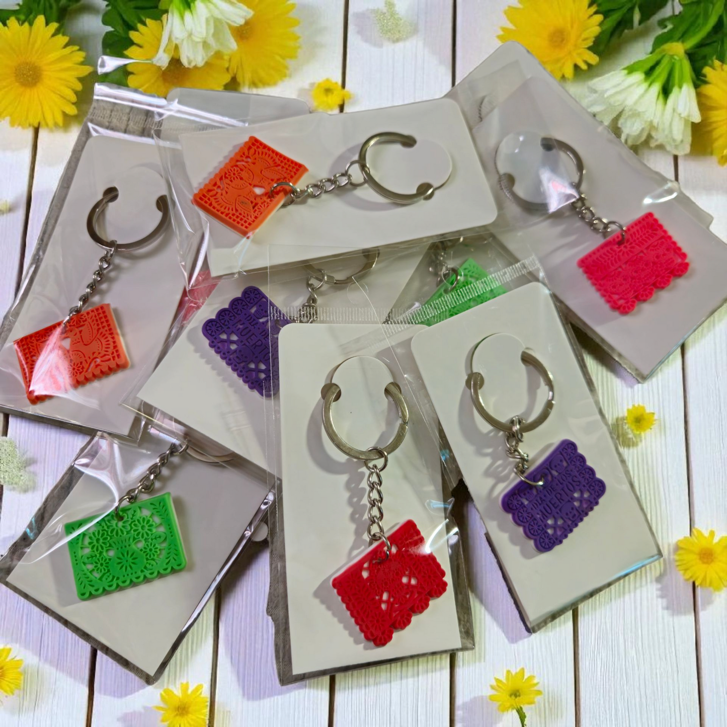 Papel Picado Mystery soft Keychain