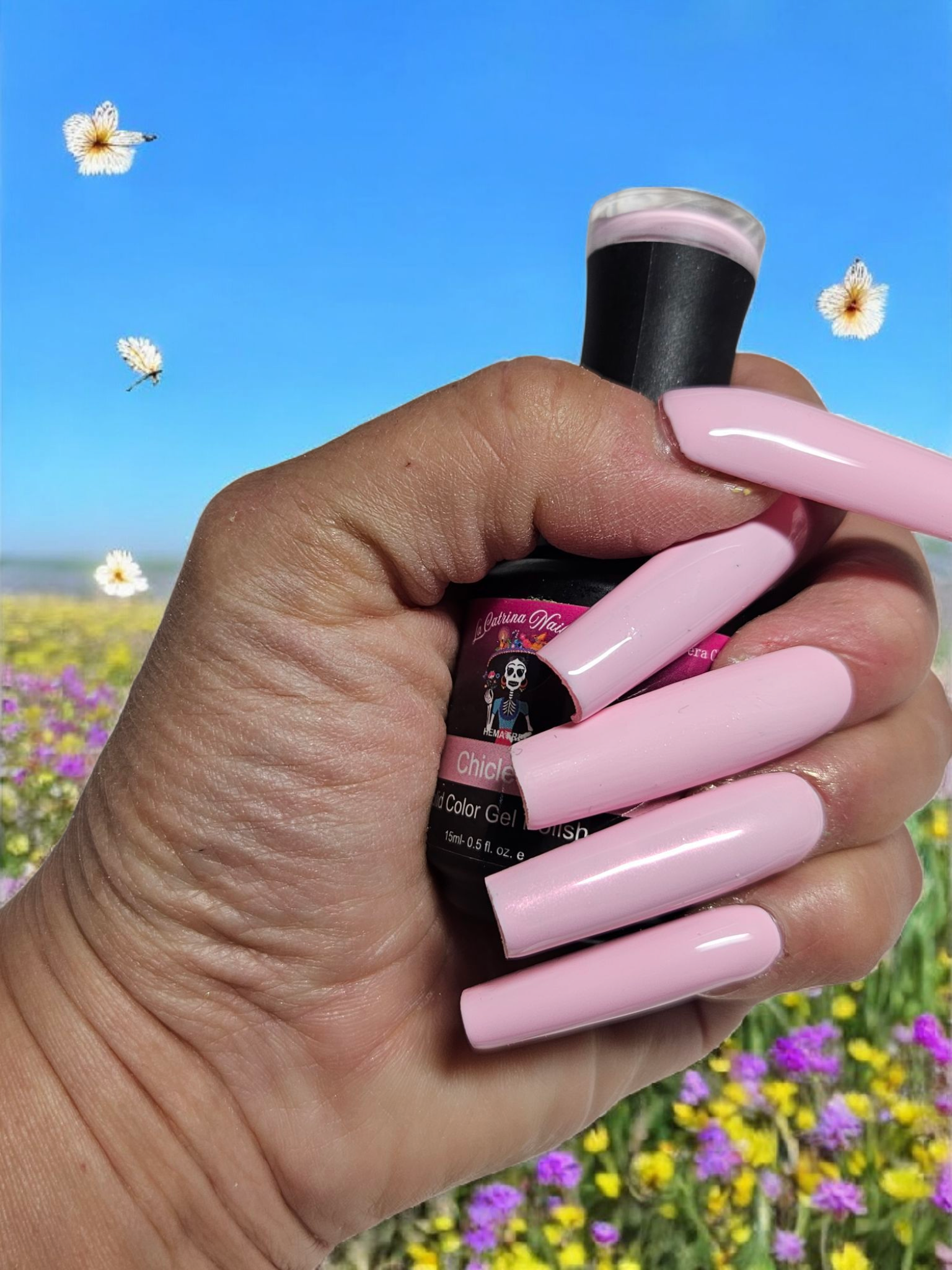 La Catrina Nails.Tx~ Primavera Collection ~ Chiclet / Pastel Pink