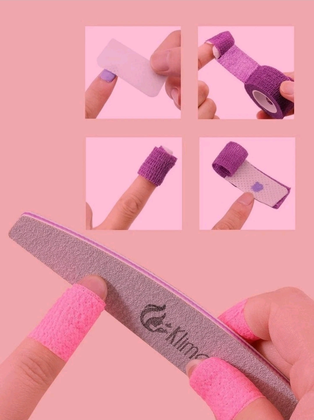 6pk Self Adhesive Bandages Pink Or Black