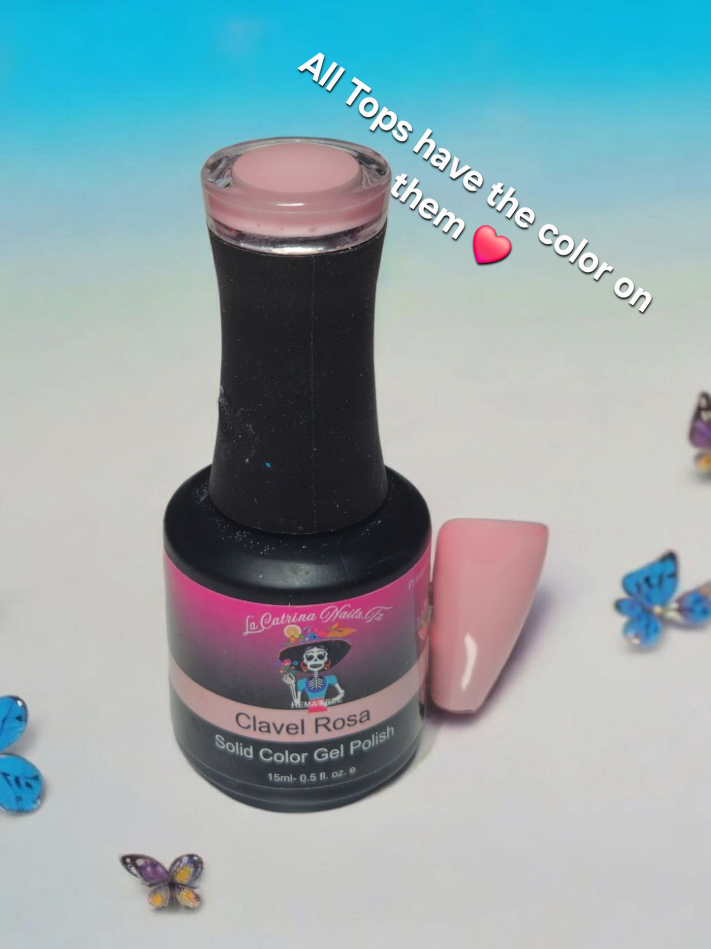 La Catrina Nails.Tx ~ Clave Rosa ( Pink Carnation) Light Pink