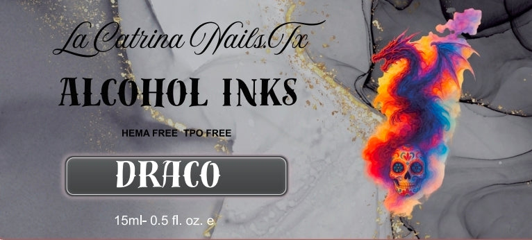 La Catrina Alcohol Inks ~ Draco