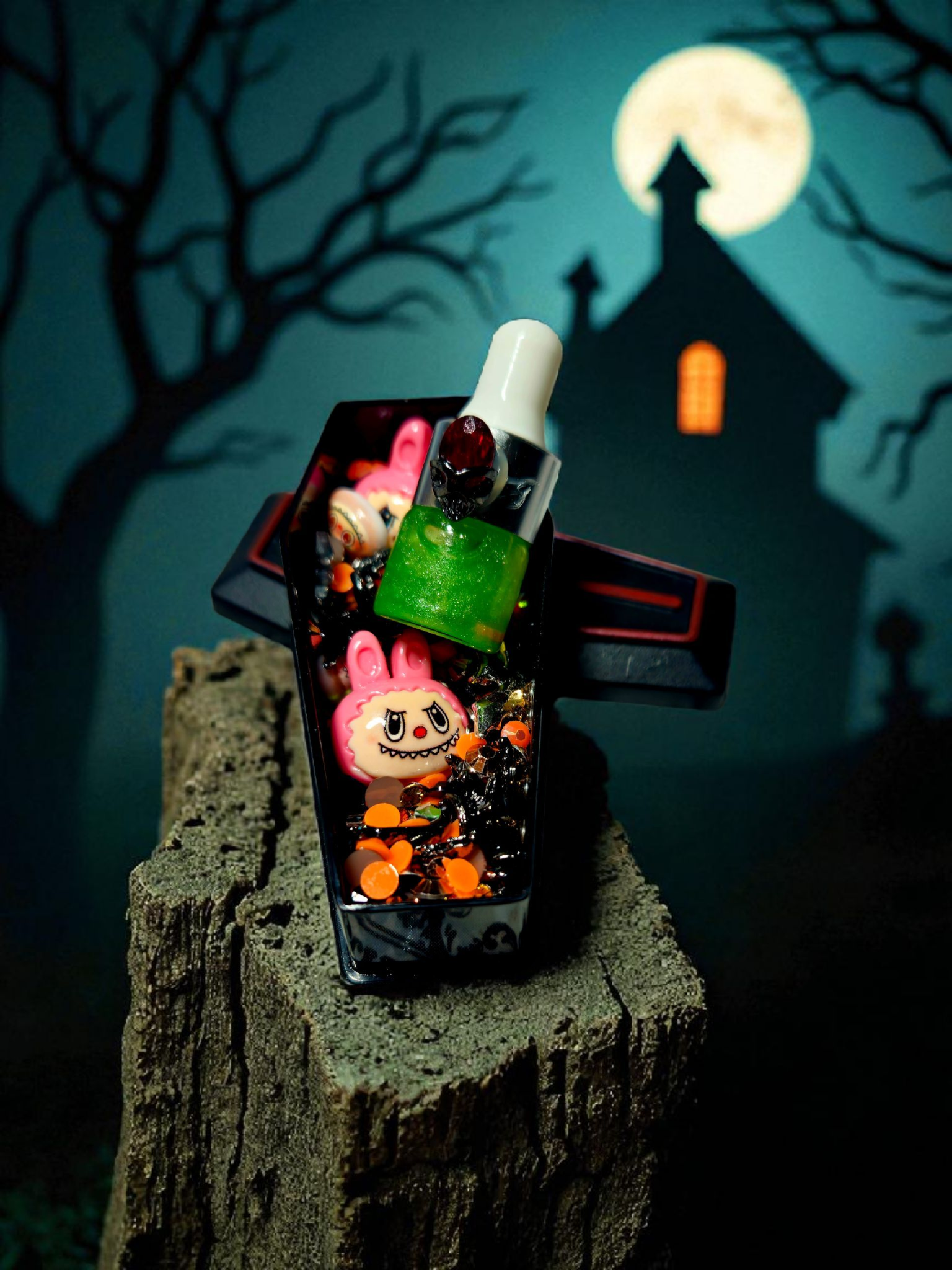 1 Coffin Halloween Nail Charms 🎃