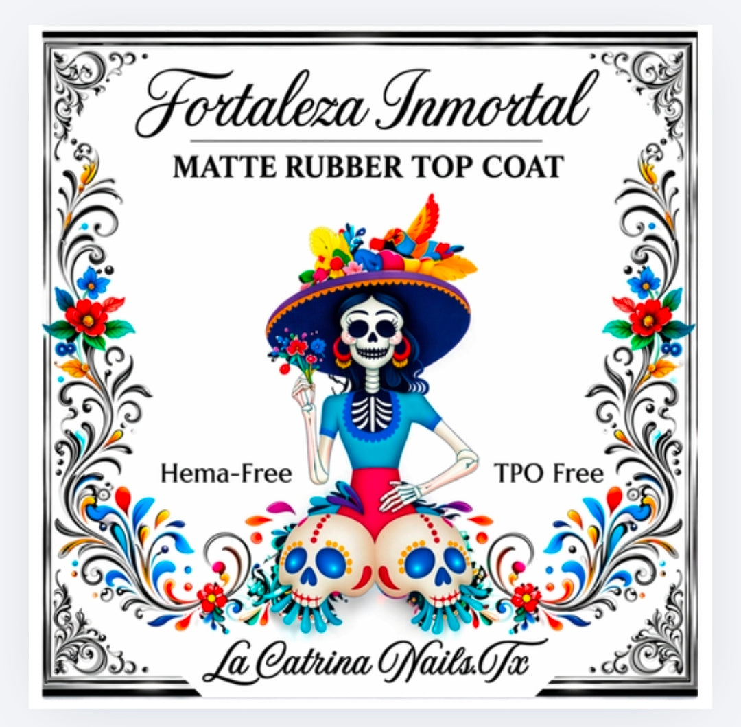Fortaleza Inmortal Matte Rubber Top Coat / Pre-Order for May 15th
