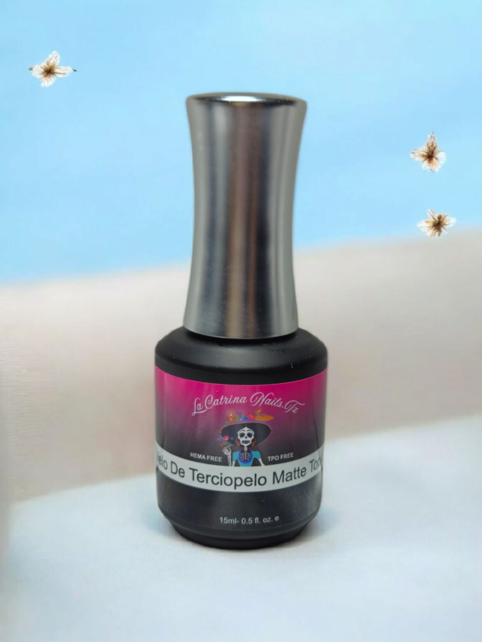 Velo De Terciopelo Matte Top Coat ~ Velvet Veil Matte Top~ Coat Chrome Proof