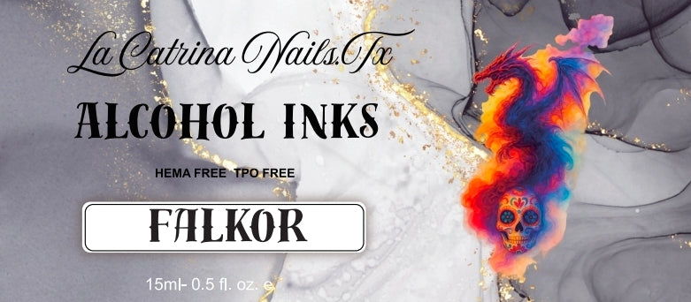La Catrina Alcohol Inks ~ Falkor