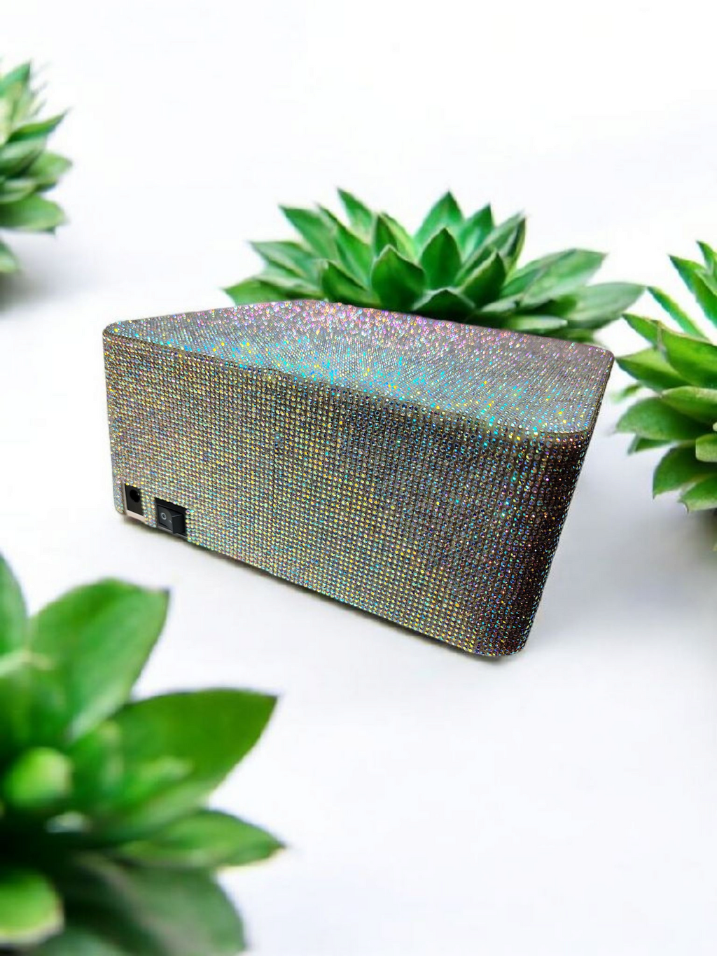 AB Rhinestone Lamp with a Rhinestone Nail Dust Brush