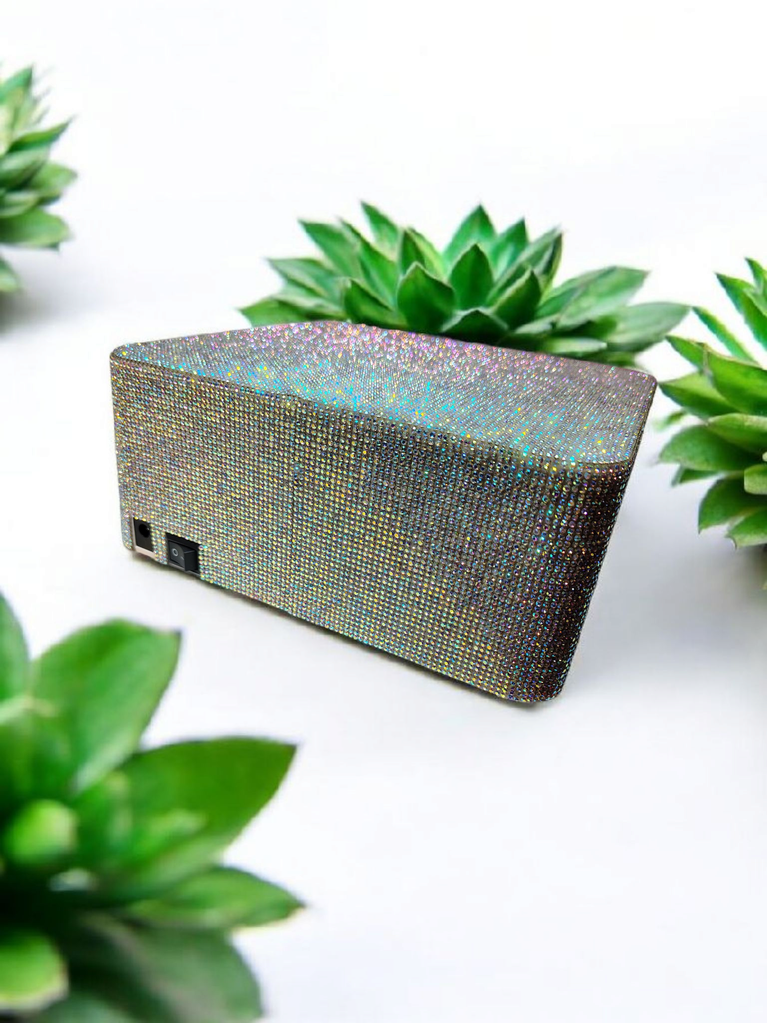 AB Rhinestone Lamp with a Rhinestone Nail Dust Brush